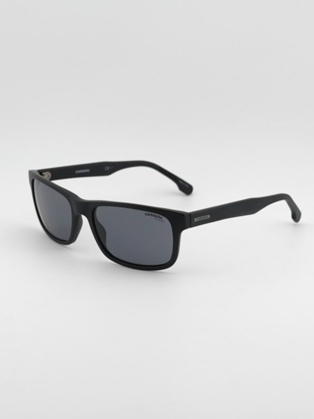 CARRERA 299/S 0003 M9 Sunglasses Black Rectangle Frame, Grey Polarized Lenses